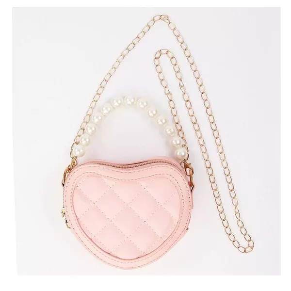 Quilted Heart Purse - Pink