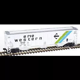 Ready-To-Roll(tm) 54' Pullman Standard 3-Bay Covered Hopper - Assembled -- Erie Western #1