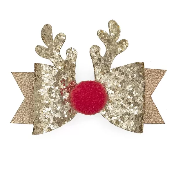 Red Nose Reindeer Hair Clip