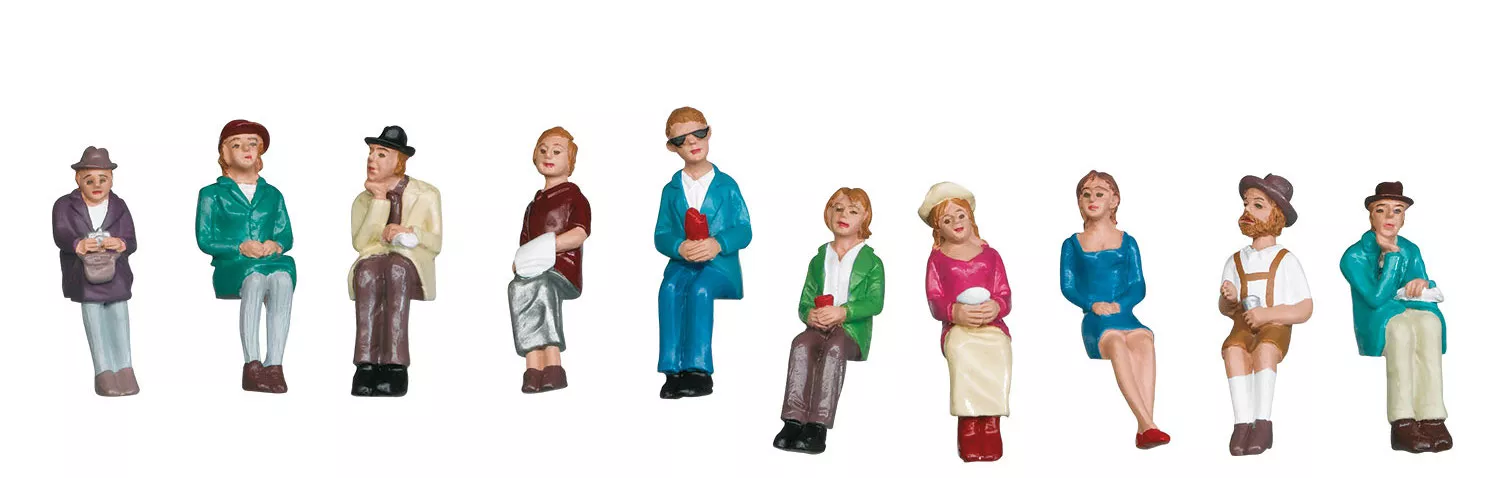 'Seated Passengers' Group of 10 Figures (Factory Sold Out)