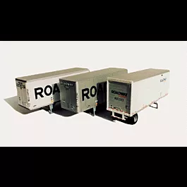 Single 28' Wedge Smoothside Trailer - Undecorated w/Decals -- Roadway