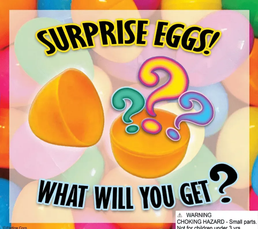 Surprise Egg Mix – 2-Inch Capsules (350 Pcs)