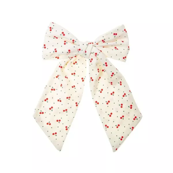 Sweet Cherry Long Bow Clip