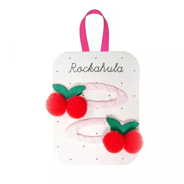 Sweet Cherry Pom Pom Clips