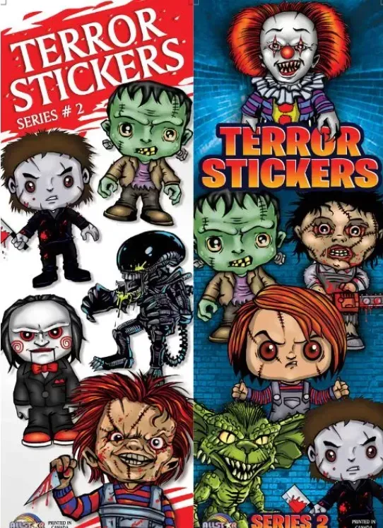 Terror Stickers #2 – 300 Flat Vending Stickers