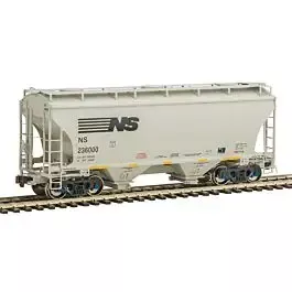 TrinityRail 3281 Cu.Ft. 2-Bay Covered Hopper - Ready to Run -- Norfolk Southern #236191 (gray, black)