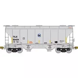 TrinityRail 3281 Cu.Ft. 2-Bay Covered Hopper - Ready to Run -- TXI TILX #33424 (gray)