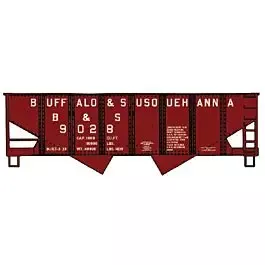 USRA 55-Ton 2-Bay Hopper - Kit -- Buffalo & Susquehanna (Boxcar Red)
