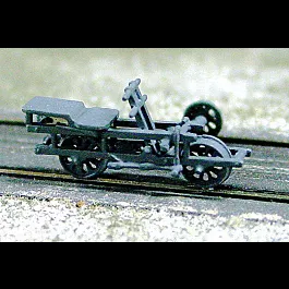Velocipede Track Inspection Rider (Unpainted Metal Kit) -- Narrow Gauge - HOn3