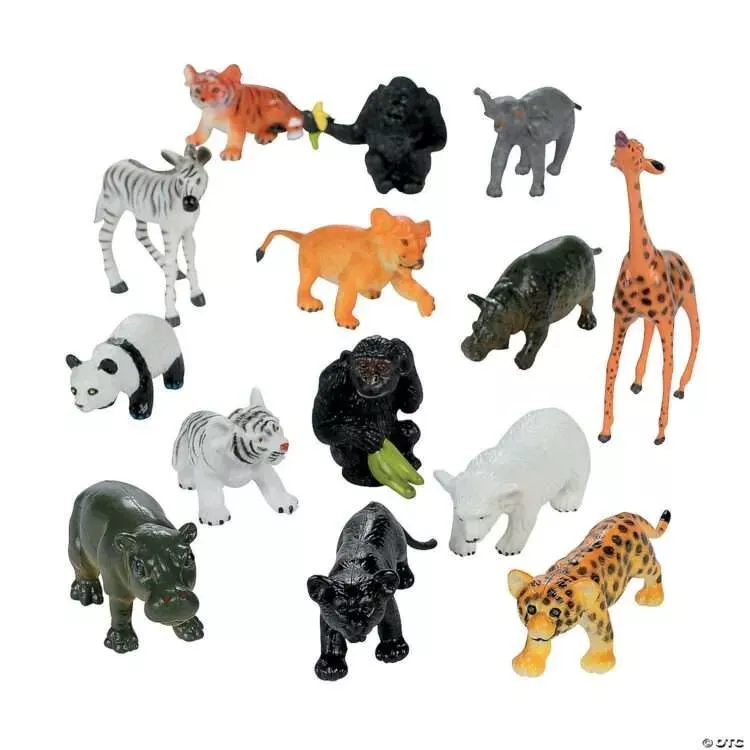Vinyl Jungle Safari Animals – 150 Pieces