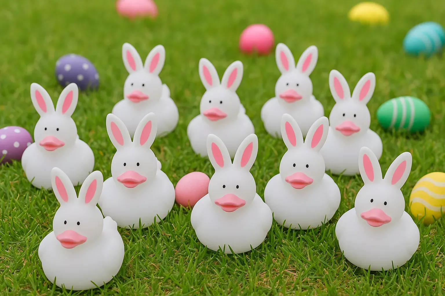 White Easter Bunny Ducks (240 Pack)