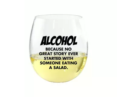 ZEE'S CREATIONS - Bcause No Great Story EverDrinkware Wine Tumbler (ED1001-D4)