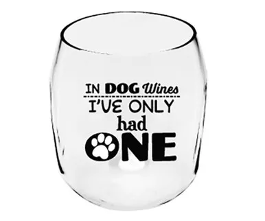 ZEE'S CREATIONS - Dog Wines Paw Print EverDrinkware Wine Tumbler (ED1001-W7)