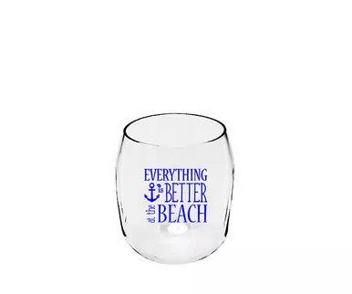 ZEE'S CREATIONS - Everything is Better at the Beach Ever Drinkware Wine Tumbler (ED1001-CS4)