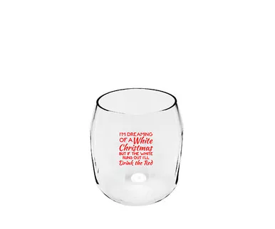 ZEE'S CREATIONS - White Christmas EverDrinkware Wine Tumbler (ED1001-XMW6)