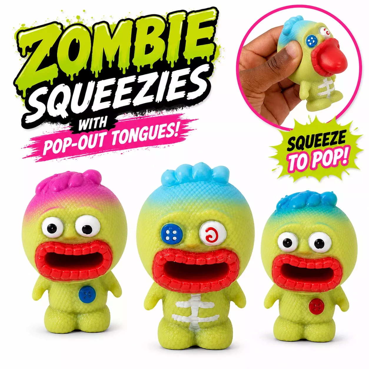 Zombie Squeezies with Pop-Out Tongues – 288 Count