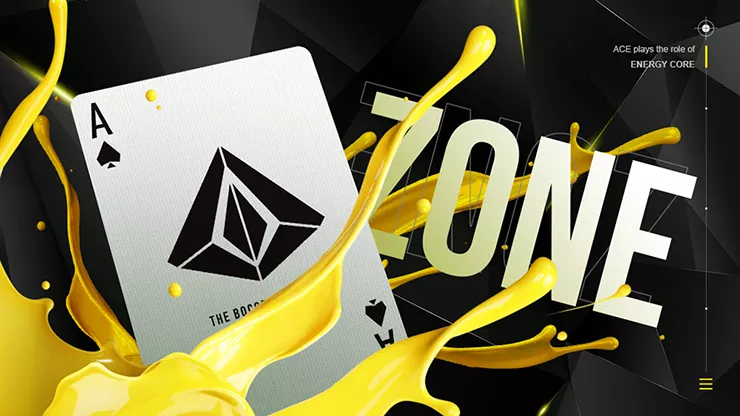 ZONE (Yellow) Playing Cards by Bocopo